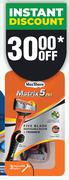 Max Shave Matrix 5 Pro 5 Blade Disposable Razor + Trimmer-Per Pack