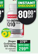 Biogen Co-Enzyme Q10 150mg 60 Capsules