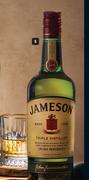 Jameson Triple Distilled Irish Whiskey 1368406- 1 x 750ml Each