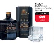 Sexton Single Malt Irish Whiskey With Tumbler Gift Pack 447858-1 X 750ml