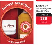 Gelston's Irish Whiskey With Glass Gift Pack 449995-1 x 750ml