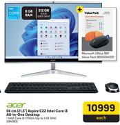 Acer 21.5"(54cm) Aspire C22 Intel Core i3 All-In-One Desktop 394363