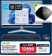 Acer 21.5"(54cm) Aspire C22 Intel Core i5 All-In-One Desktop 394286