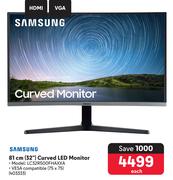 Samsung 32"(81cm) Curved LED Monitor LC32R500FHAXXA 