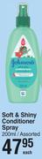 Johnson's Soft & Shiny Conditioner Spray Assorted-200ml