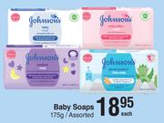 Johnson's Baby Soaps 175g/ Assorted- Each
