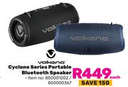 Volkano Cyclone Series Portable Bluetooth Speaker-Each