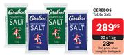 Cerebos Table Salt-20 x 1Kg