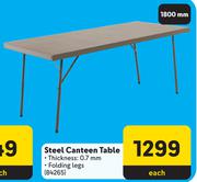 Steel Canteen Table