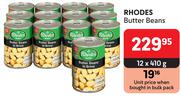 Rhodes Butter Beans-12 x 410g