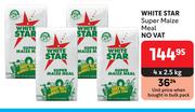 White Star Super Maize Meal-4 x 2.5Kg