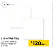 Samca Wall Shiny Wall Tiles-200mm x 200mm Per Box