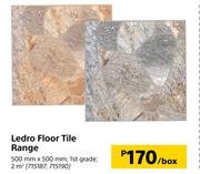 Ledro Floor Tile Range-500mm x 500 Per Box