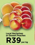 Local Nectarines Or Desert Peaches-Per Kg