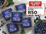 Blueberry Punnets-For 5 x 125g