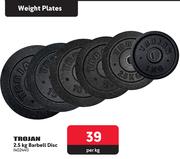 Trojan 2.5Kg Barbell Disc-Per Kg