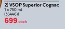 Meukow VSOP Superior Cognac-750ml Each