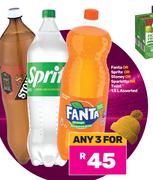 Fanta Or Sprite Or Stoney Or Sparletta  Or Twist Assorted-For Any 3 x 1.5Ltr