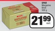 Spar Margarine Brick-500g Each