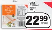 Spar Cold Meat Range-200g Per Pack