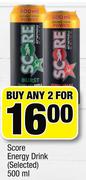 Score Energy Drink-2x500ml