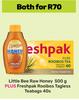 Little Bee Raw Honey 500g Plus Freshpak Rooibos Tagless Teabags 40s-Both For