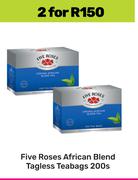Five Roses African Blend Tagless Teabags-For 2 x 200s