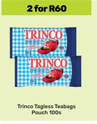 Trinco Tagless Teabags Pouch-For 2 x 100s