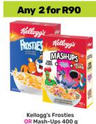 Kellogg's Frosties Or Mash Ups-For 2 x 400g
