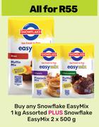 Snowflake Easy Mix 1Kg Plus Snowflake Easy Mix 2 x 500g-All For