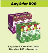 Liqui Fruit 100% Fruit Juice Blend Assorted-For 2 x 6 x 200ml