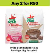 White Star Instant Maize Porridge Assorted-For 2 x 1Kg