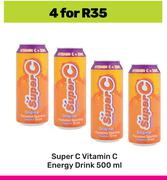 Super C Vitamin C Energy Drink-For 4 x 500ml