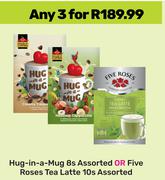 Hug In A Mug Assorted 8s Or Five Roses Tea Latte Assorted 10s-For 3