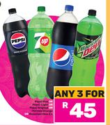 Pepsi Max Or Pepsi Light Or Pepsi Original Or Mirinda Orange Or Mountain Dew-For 3 x 2L