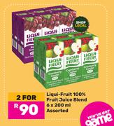 Liqui Fruit 100% Fruit Juice Blend Assorted-For 2 x 6 x 200ml