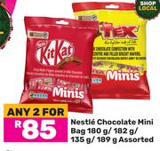 Nestle Chocolate Mini Bag Assorted-For 2 x 180g/182g/135g/189g
