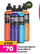 Powerade Sports Drink Assorted-For 6 x 500ml