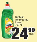 Sunlight Dishwashing Liquid-750ml Each