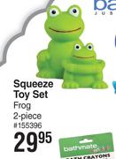 Bath Mate Squeeze Toy Set Frog 2 Piece