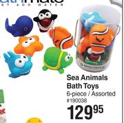 Bath Mate Sea Animals Bath Toys 6 Piece Assorted
