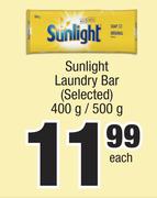 Sunlight Laundry Bar (Selected)-400g/500g Each