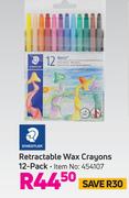 Staedtler Retractable Wax Crayons (12 Pack)
