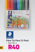 Staedtler Fibre Tip Pens (12 Pack)
