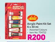 Dala Acrylic Paint Kit Set-6 x 30ml
