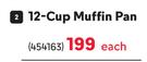 12 Cup Muffin Pan-Each