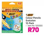 Bic Colour Pencils Evolution 12 Pack