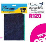 Butterfly Chairbag Denim