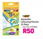 Bic Aquarelle Colouring Pencils 12 Pack