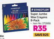 Staedtler Super Jumbo Wax Crayons 9 Pack